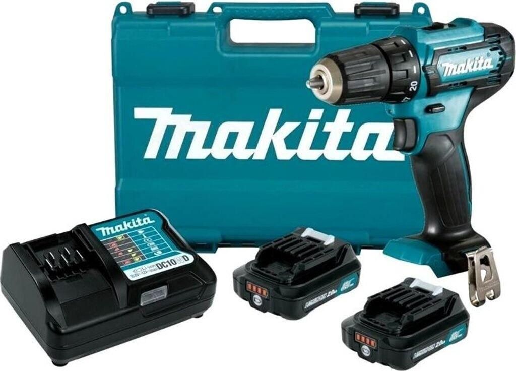 Perceuse visseuse 12 V CXT - MAKITA - avec 2 batteries 2Ah Image du produit 