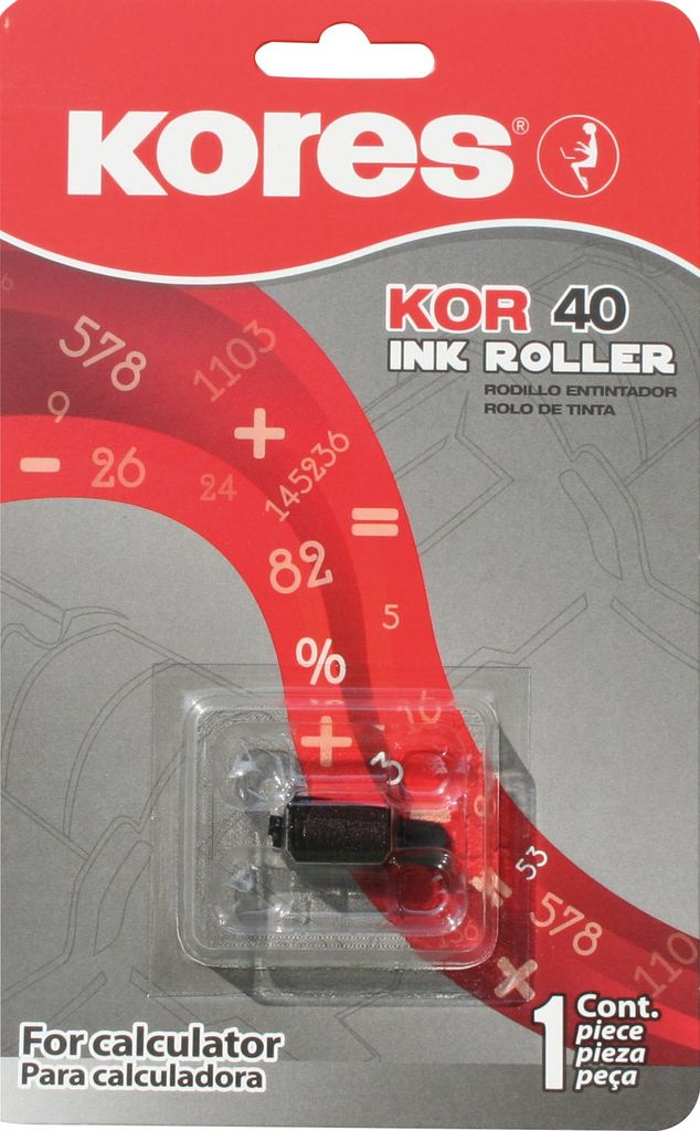 Kores G744S Farbrolle per Epson IR 40, nero Immagine del prodotto 