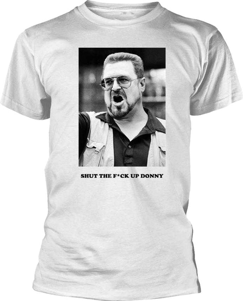 The Big Lebowski - "Shut The F*uck Up Donny" T-Shirt für Herren/Damen Uni PH4859 (XXL) (Weiß)