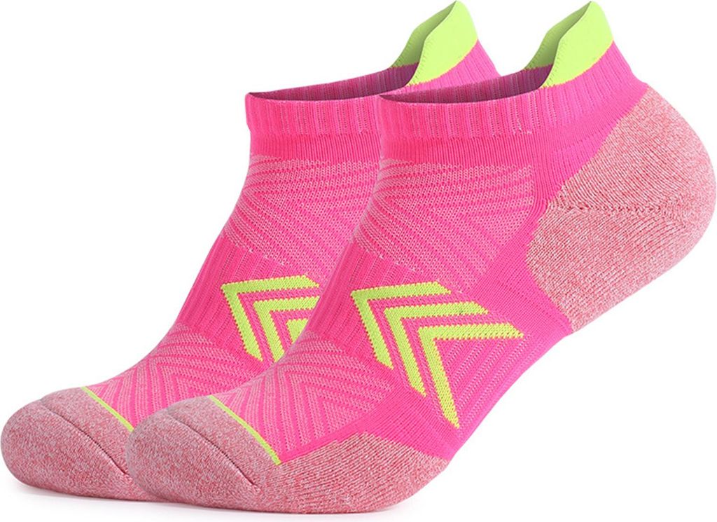 Damen-Laufsocken, gepolstert, Sportsocken, atmungsaktive Baumwolle