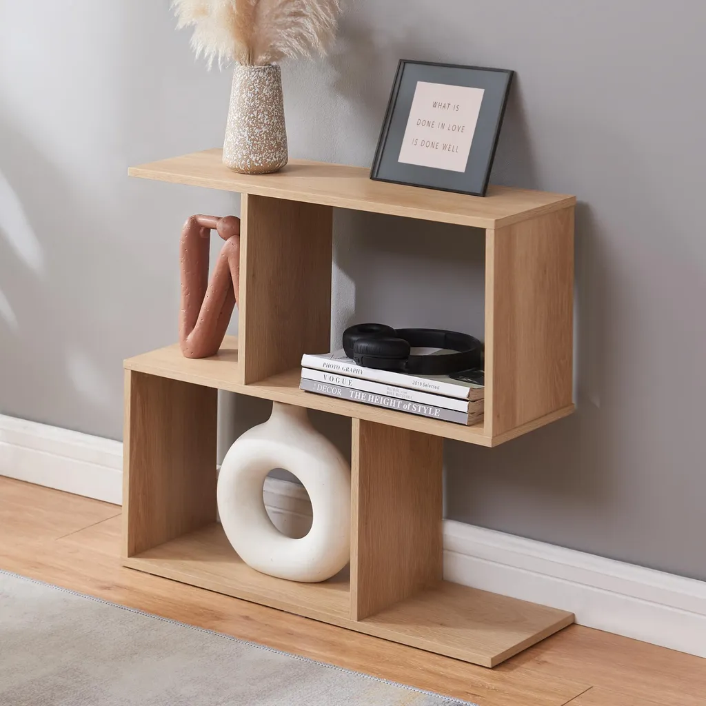 Console d'entrée étroite Koxjö table d'appoint chêne 20cm profondeur