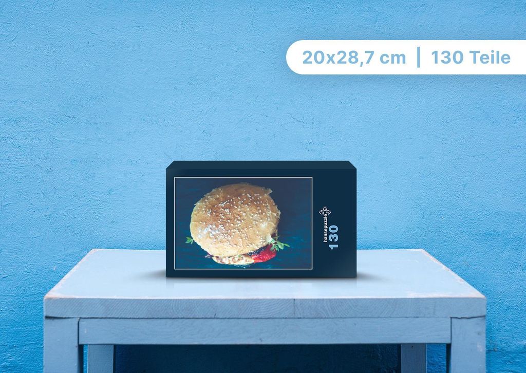 hansepuzzle 108266 - Hamburger Puzzle, 130 Teile, Ernährung, 28,7 x 20,0cm mit hochwertiger Aufbewahrung, Kartonbox und wiederverschließbarem Beutel