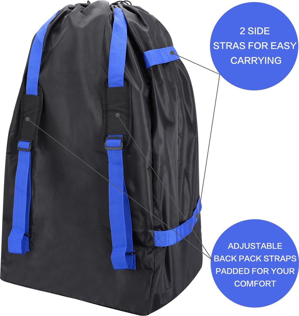 lelewangluo Borsa da viaggio per seggiolino auto, portatile, per aereo, grande, impermeabile, con tracolla, per seggiolini per bambini