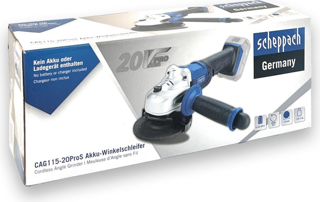 Scheppach Akku Winkelschleifer CAG115-20ProS Produktbild 