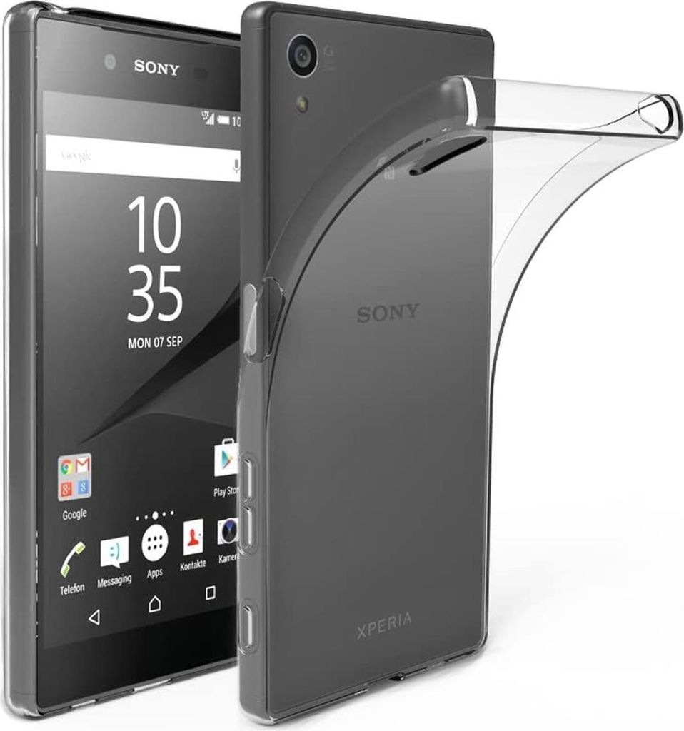 Conie Silikon Schutzhülle für Sony Xperia M4 Aqua Tasche klar Case Cover Bumper Hülle durchsichtig in transparent