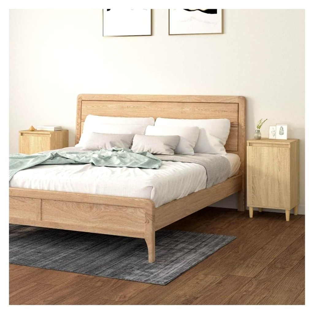 Nachttischschränke, Sonoma-Eiche, 40 x 35 x 70 cm, Holzwerkstoff, Schlafzimmer, Nachttisch, Beistelltisch für Wohnzimmer, 2 Stück