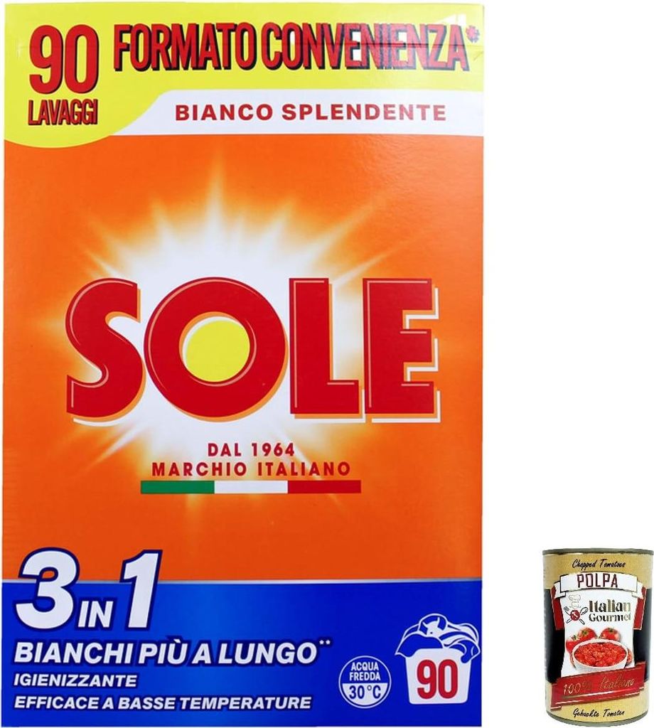 Sole Bianco Splendente Waschpulver für Waschmaschinen, 90 Produktbild 