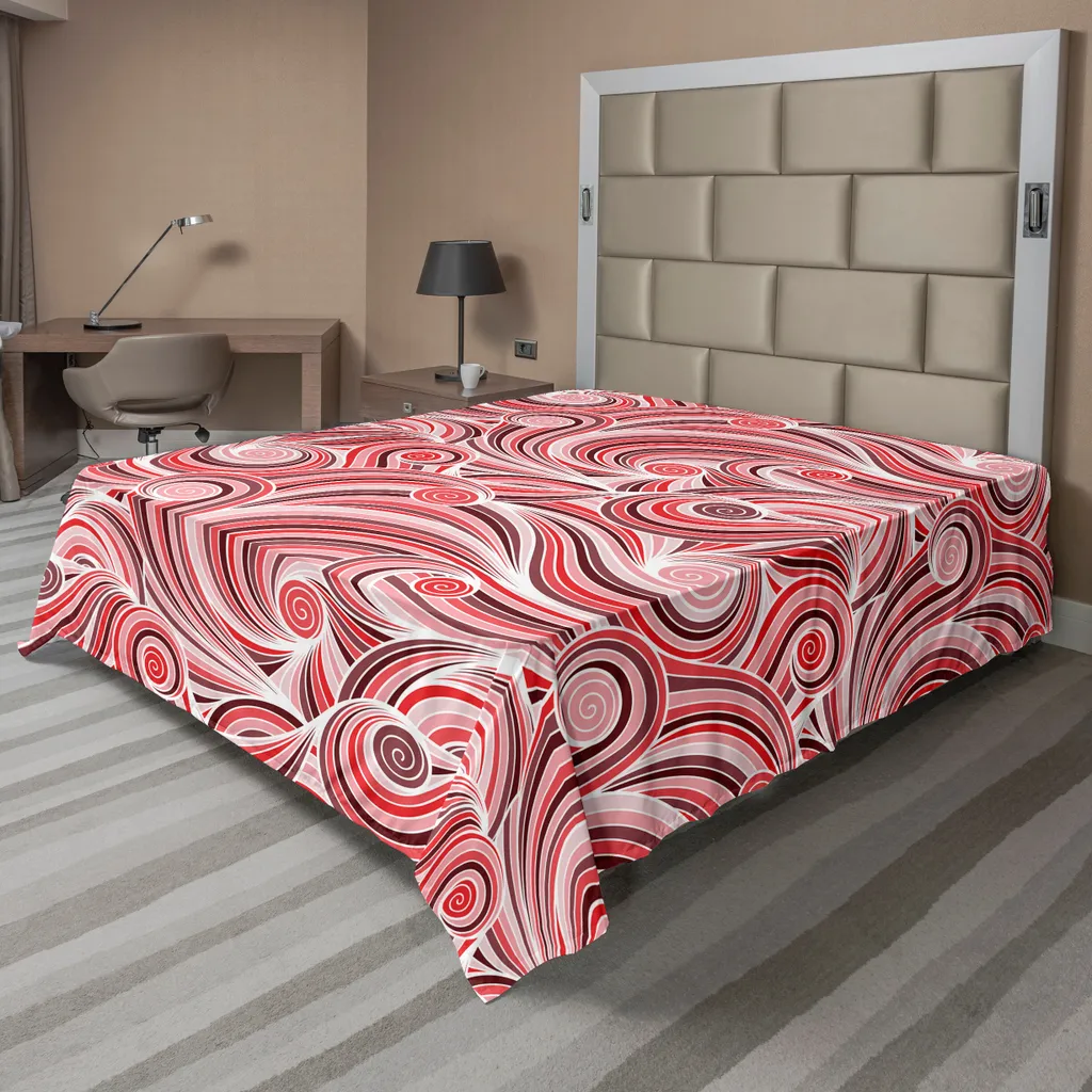 ABAKUHAUS Drap de Lit Ethnique Tribal Violet et Rose, 260 x 228 cm