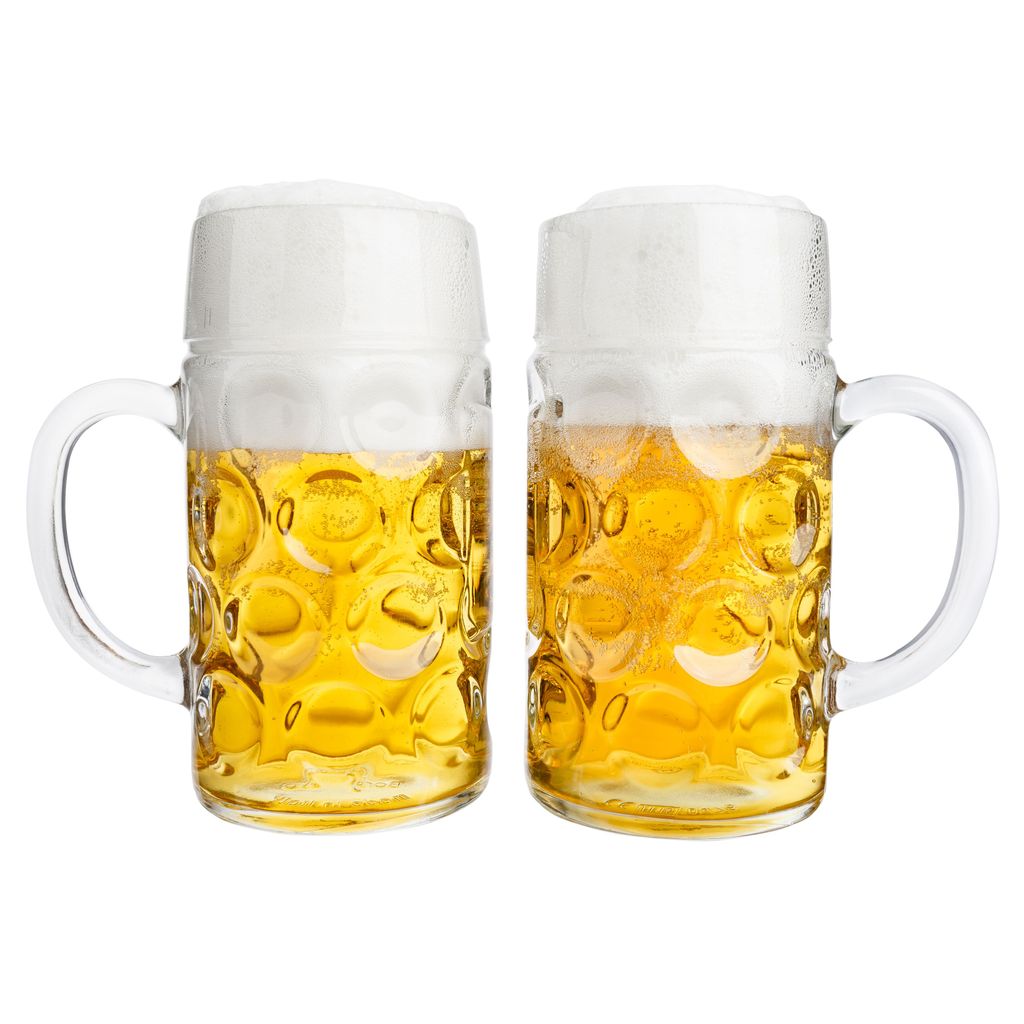 6 Masskrüge aus Glas Literkrüge Bierkrüge 1L Mass DHL Sofortversand ab Großlager 