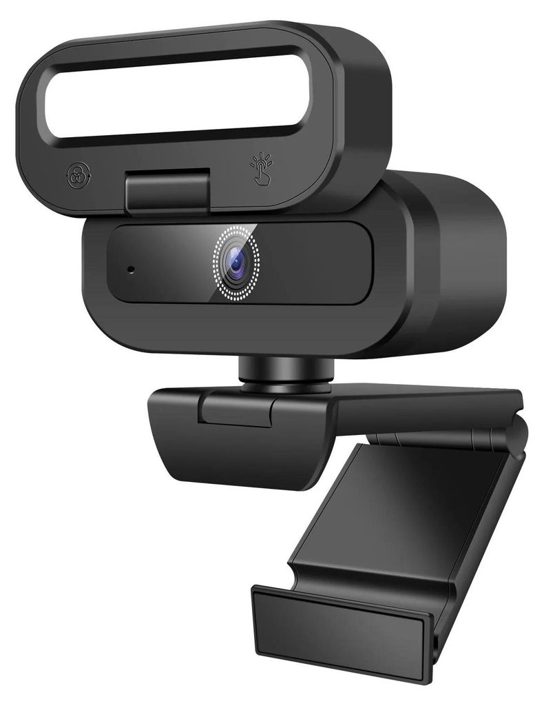USB-4K-Webcam - Konferenzkamera - UHD 3840×2160 Auflösung - Ringlicht - Autofokus - Nachtsicht - Integriertes Mikrofon - Plug & Play für PC/Laptop