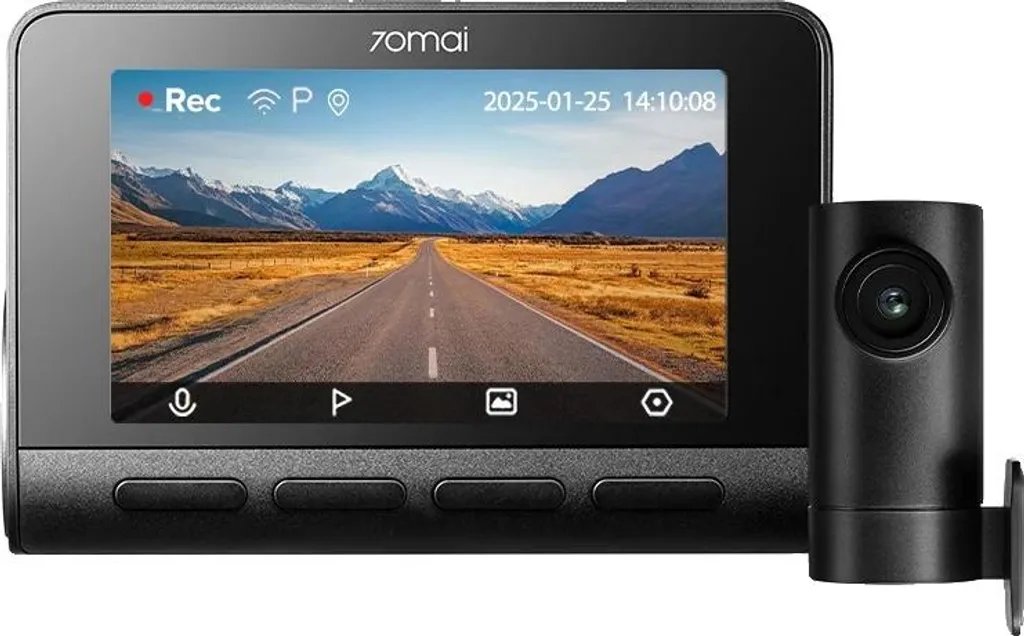 Auto DVR 4K avec Caméra Avant Arrière Vision Nocturne et Carte TF 64 Go