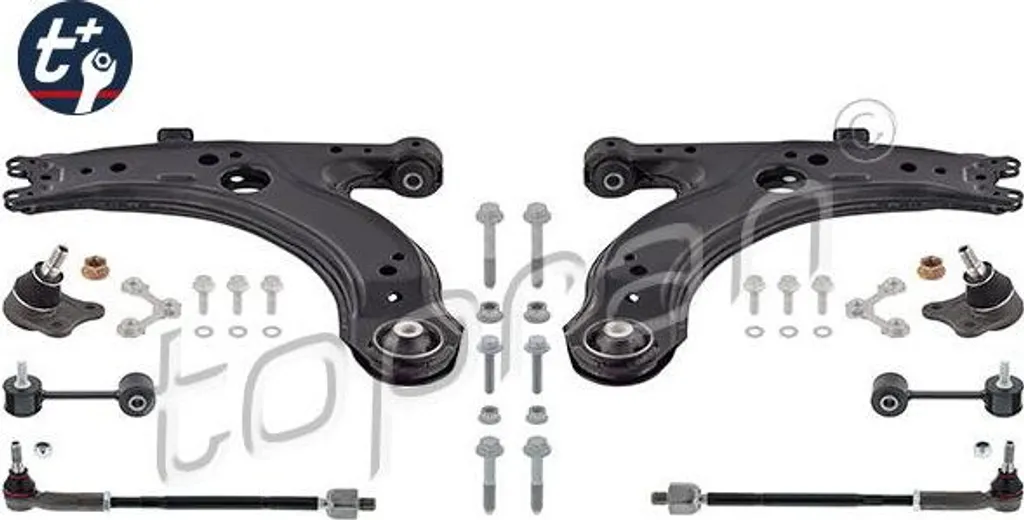 Kit suspension de roue complet compatible avec Audi A3, Toledo et Leon