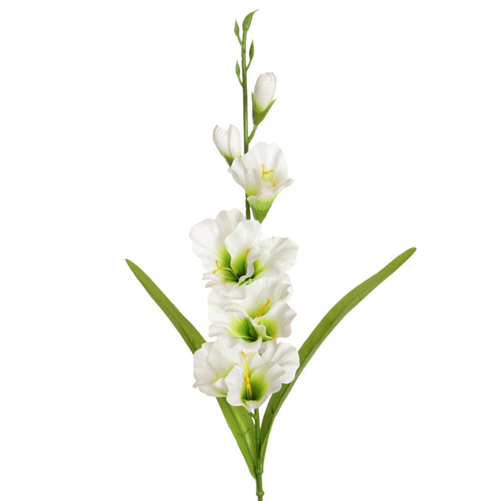 künstliche Gladiolen weiß 60cm Kunstpflanze Kaufland.de