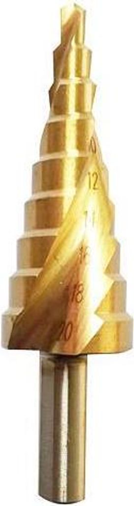 Bohrer Strend Pro Stufenbohrer SD422, 6-30 mm, TiN, HSS 4241 spiralförmig, für Metall