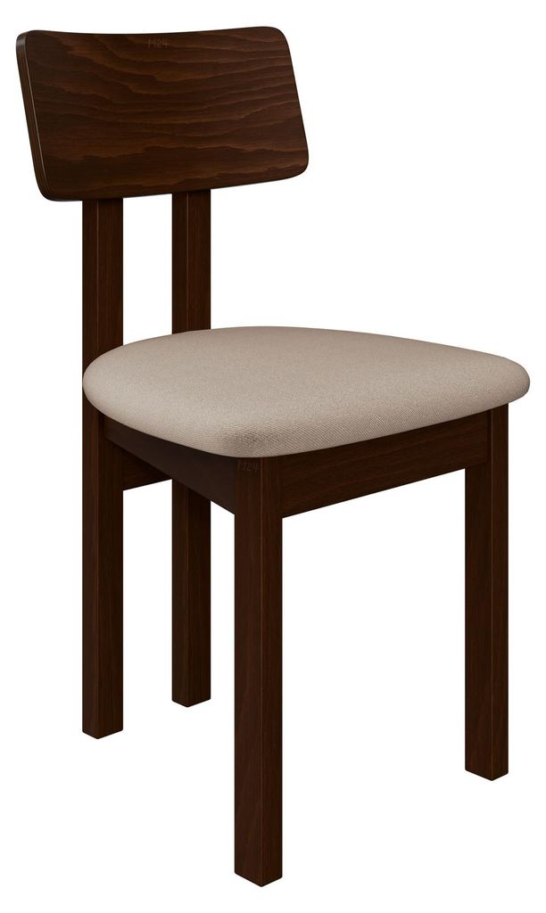 MIRJAN24 Stuhl Divo II, Esszimmerstuhl aus Buchenholz, 47x48x85 cm (Holzfarbe: Nuss, Stofffarbe: Paros 02)