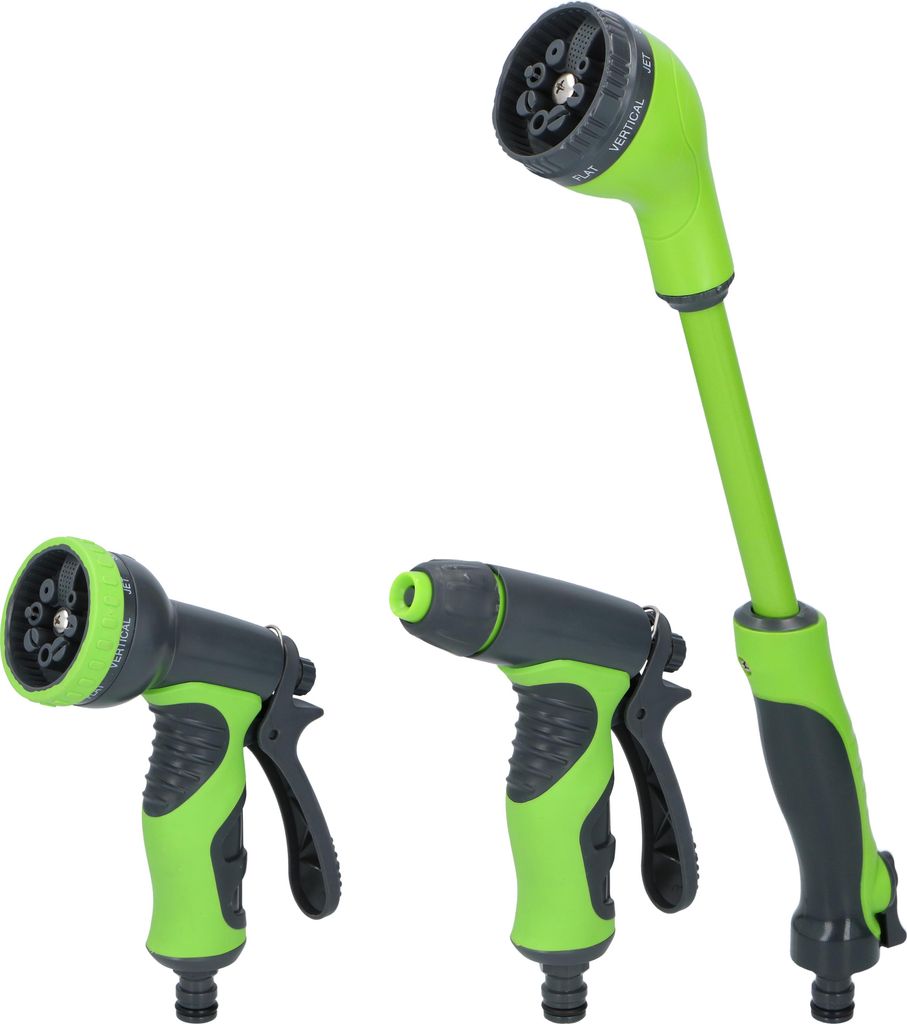 Kinzo 3teiliges Sprühkopf-Set Gartenschlauch - Produktbild 