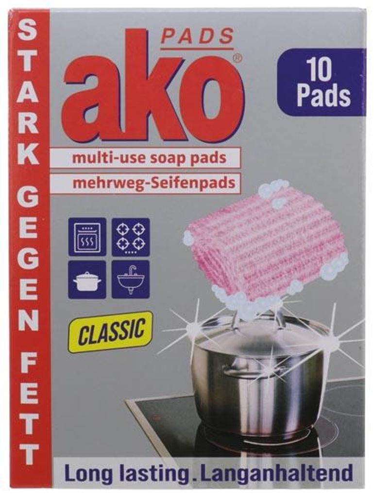 AKO ako PADS Classic Mehrweg-Seifenpads 10 St