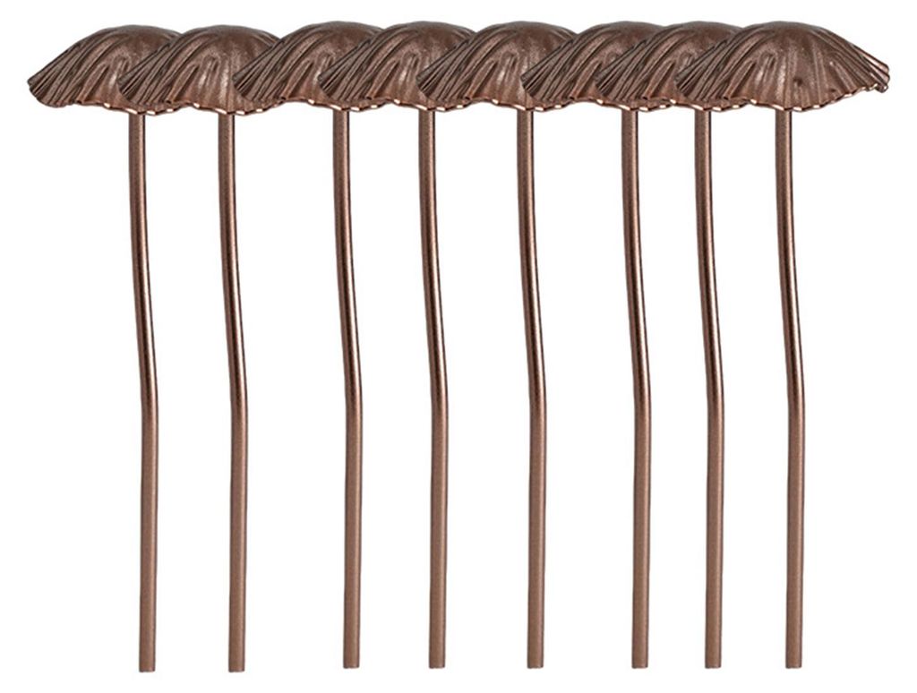 1/5/6/8/10-teiliges Pilz-Dekorationsset aus Schmiedeeisen, leichte und stabile Konstruktion, Schreibtischdekoration, Gartendekoration, Heimdekoration