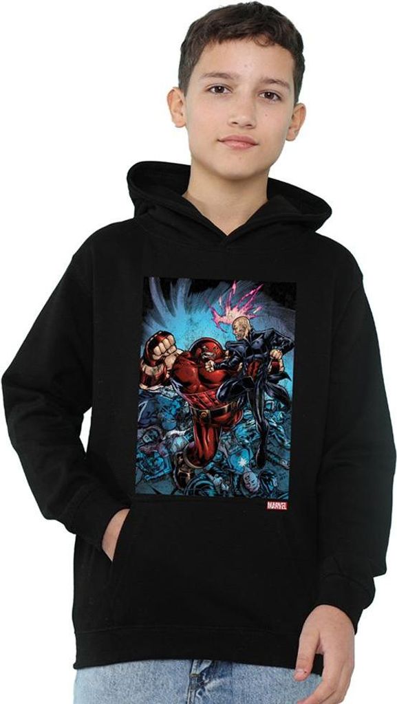X-Men - "Destroy" Kapuzenpullover für Kinder, Zum Überziehen TV22146 (128) (Schwarz)