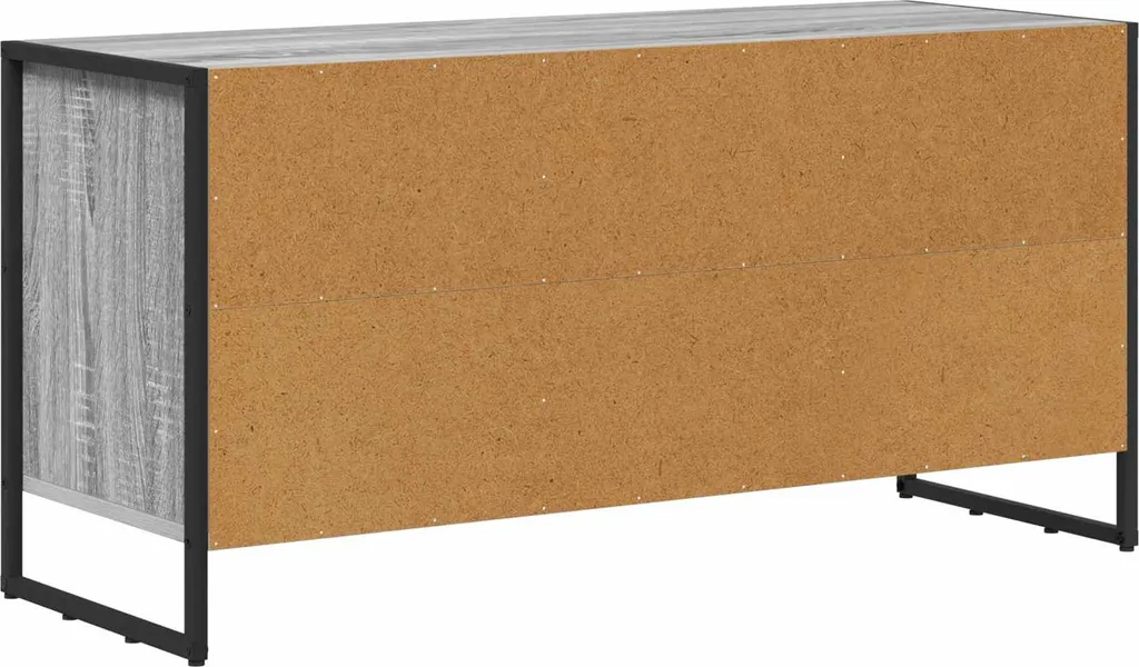 Meuble TV Gris Sonoma 100 x 36 x 49,5 cm en Bois Composite Robuste