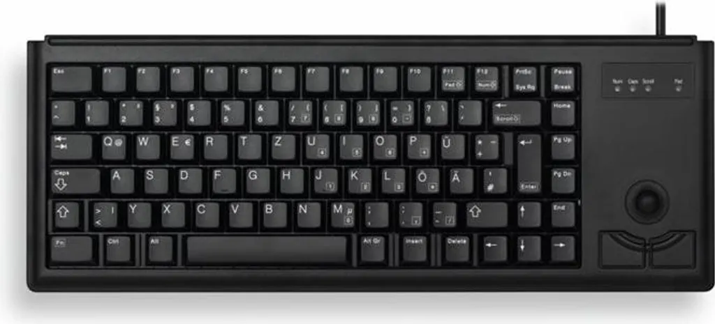 Clavier Mécanique Cherry G84-4420 QWERTY Compact avec Trackball Intégré