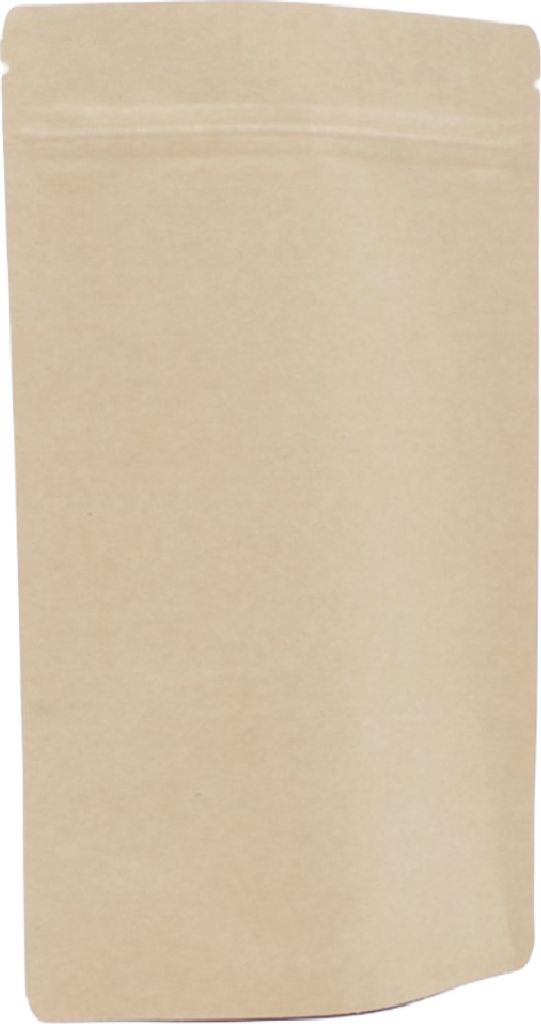 500 Doypack Bodenbeutel Standbodenbeutel aus Kraftpapier braun 160x270+80mm