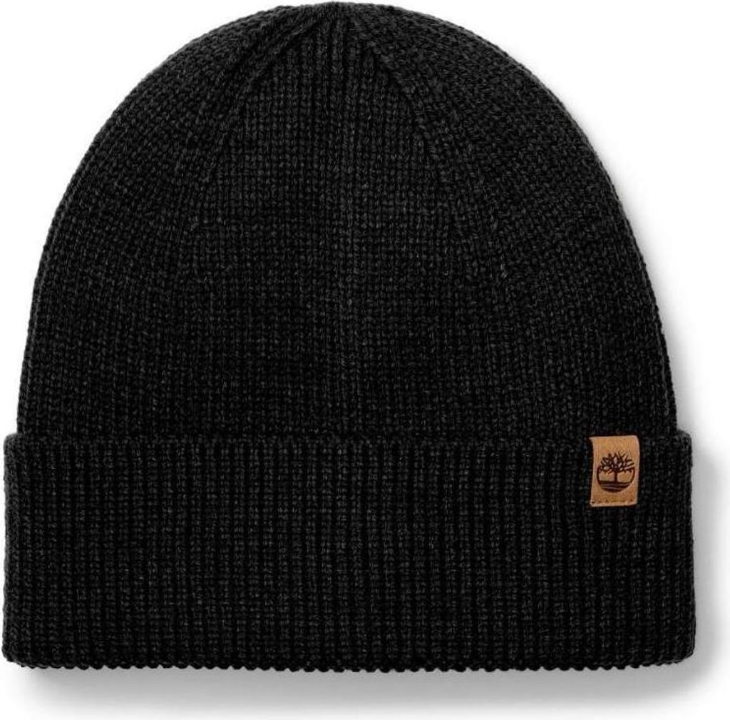 TIMBERLAND - Men's ribbed beanie with logo patch  - Size OS Produktbild 