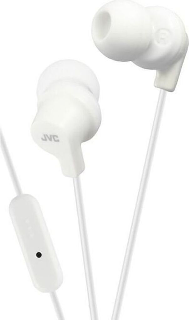 JVC In-Ear Kopfhörer mit Mikrofon HA-FR15-W-E, weiß - neuwertig