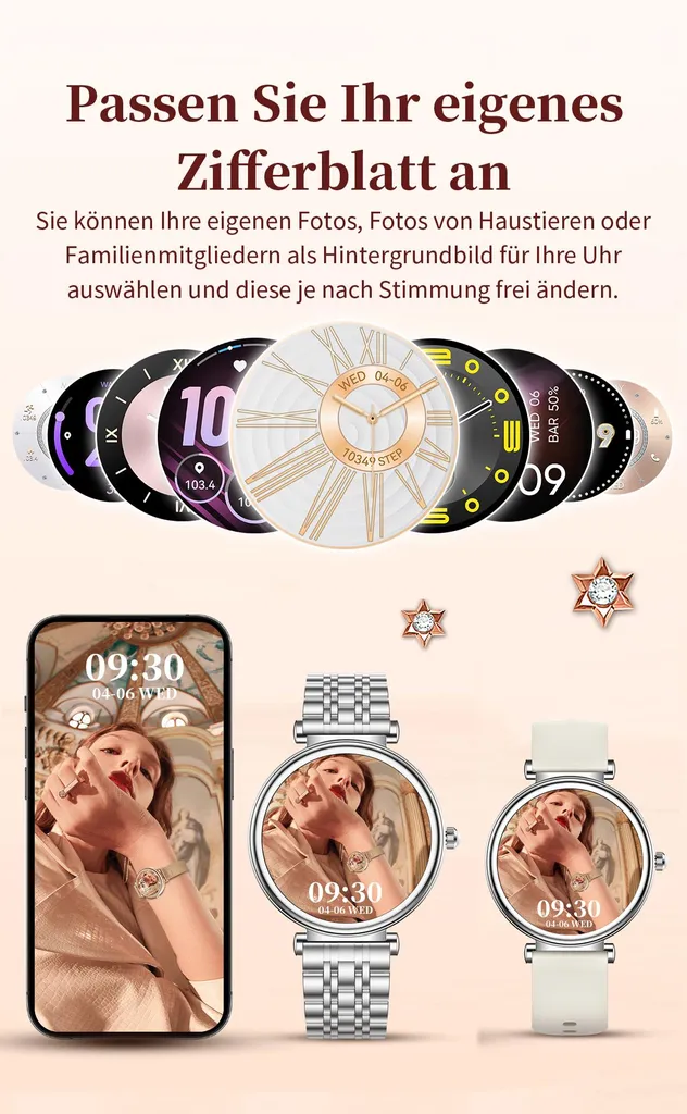 Raggiungi i tuoi Obiettivi: Smartwatch Donna 2026 Fitness Argento - 9