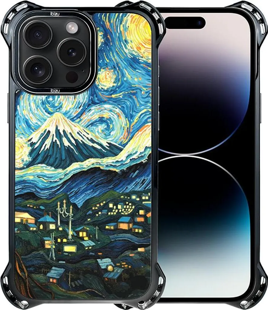 Coque iPhone 14 Pro Max Ibizu DropGuard Ultra avec MagSafe Van Gogh