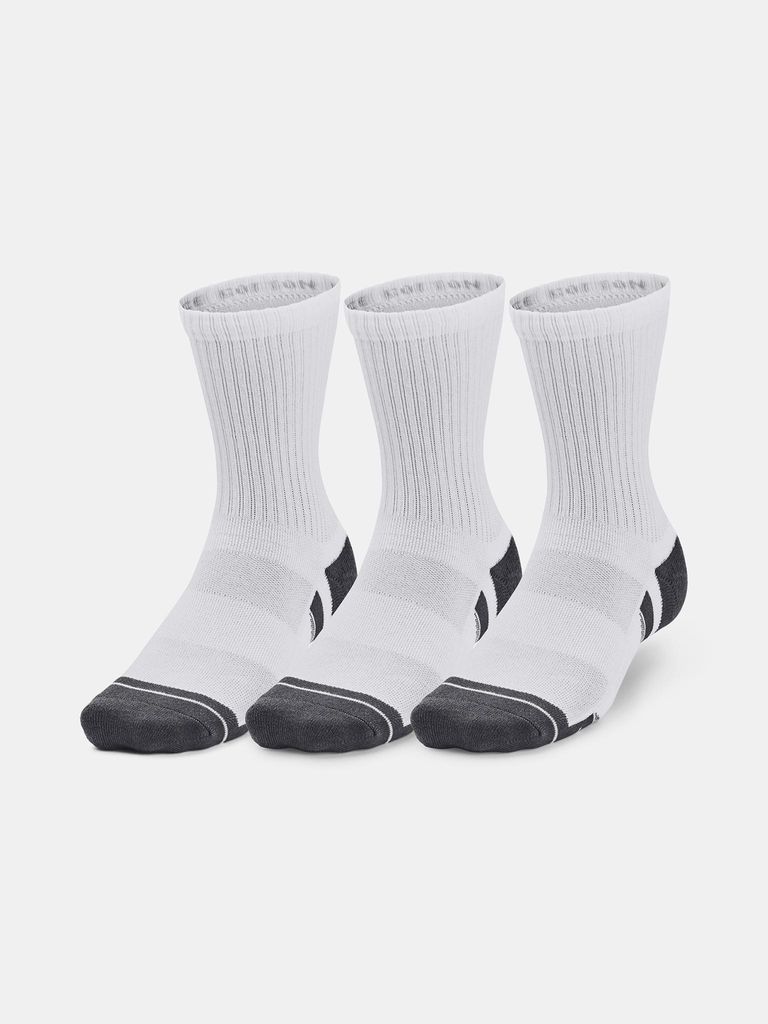 Under Armour Socken Ua Performance Baumwolle 3P Mid-Wht Produktbild 