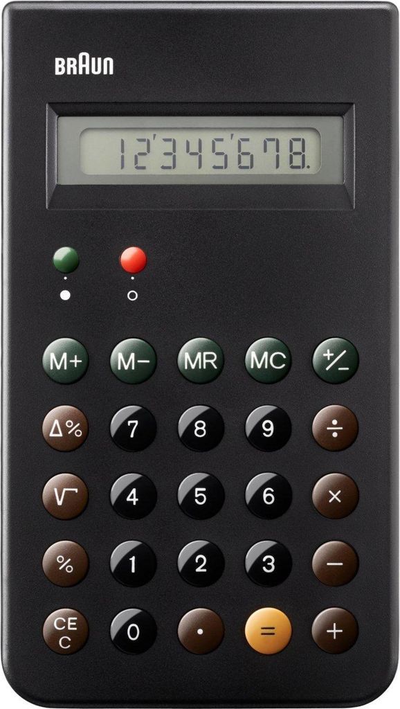Calcolatrice tascabile Braun BNE 001 BK Immagine del prodotto 