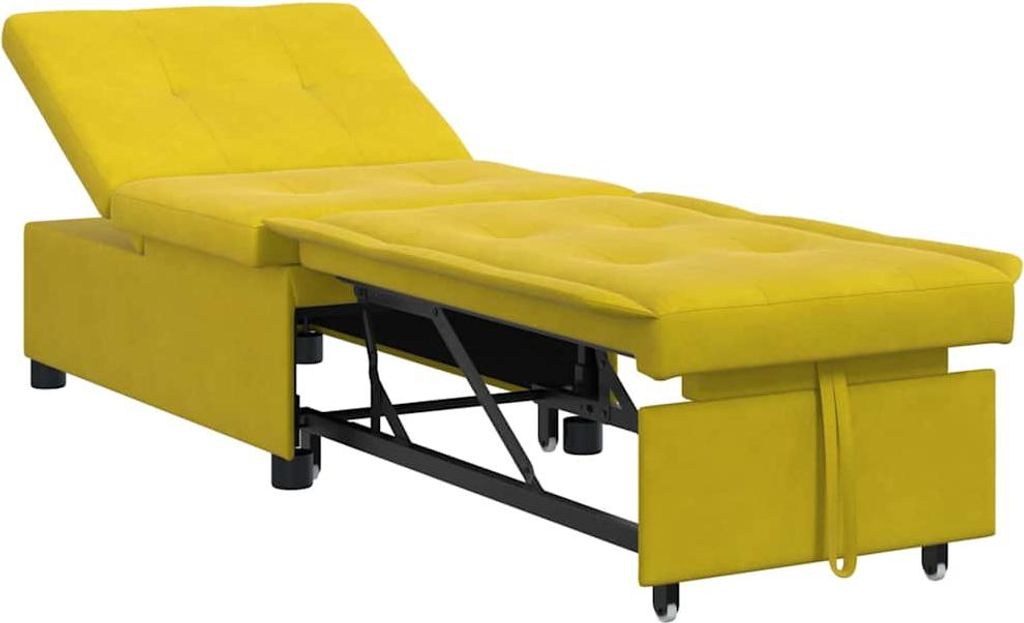 vidaXL Schlafsofa Gelb 194 x 67 x 82 cm Samt