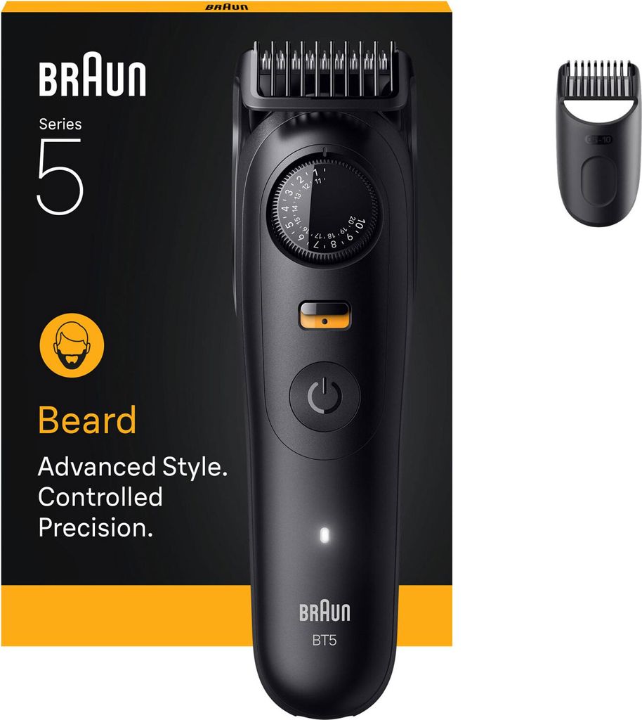 BRAUN Series 5 BT5500 Barttrimmer, Farbe:Schwarz