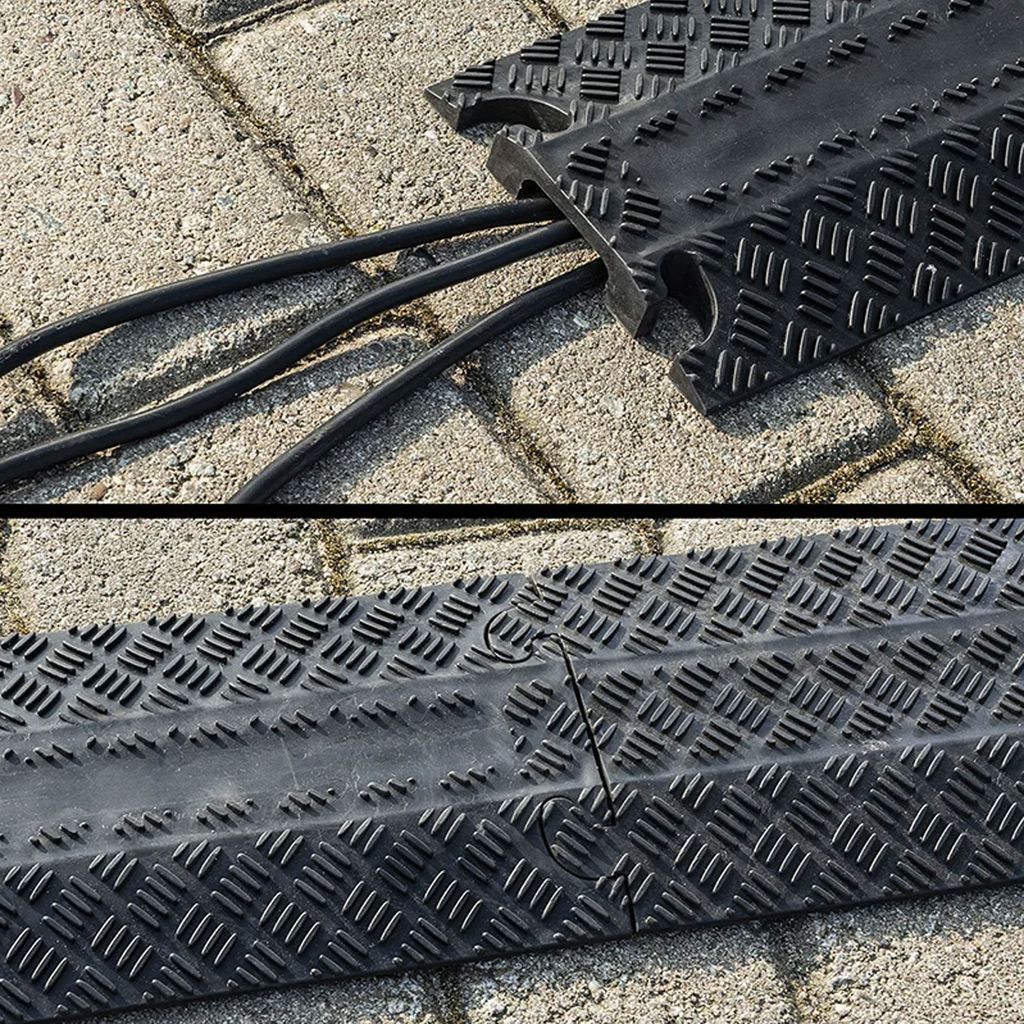 Kabelbrücke 1m Kabelkanal Überfahrschutz Kabelrampe für Produktbild 3