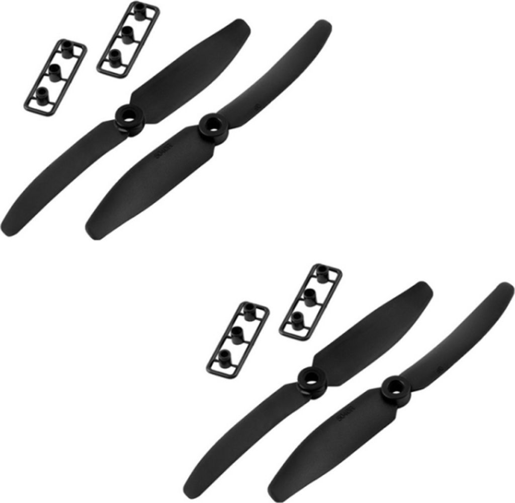 2 Paare 5040 ABS Propeller Propeller CW CCW für Quadcopter QAV250(Schwarz)
