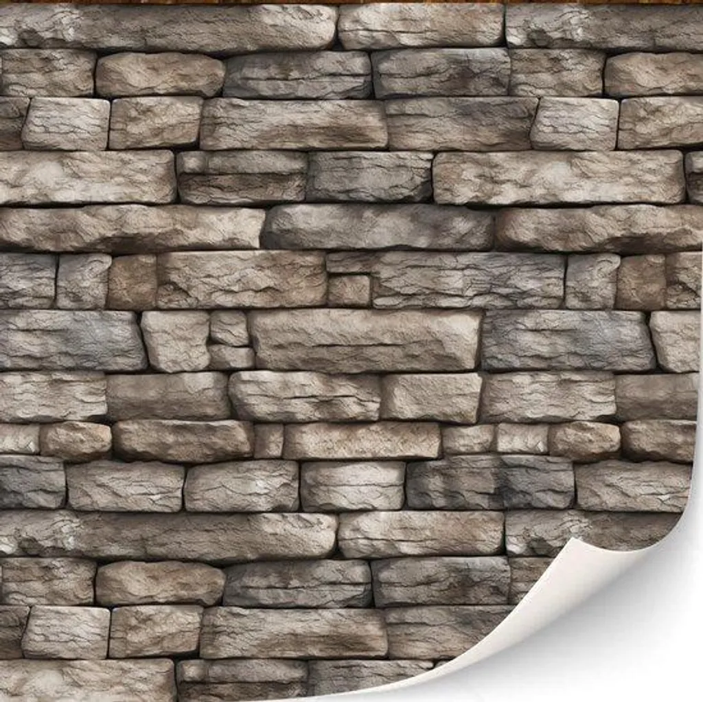 Papier peint brique autocollant 1:12 pour décor maison de poupée DIY