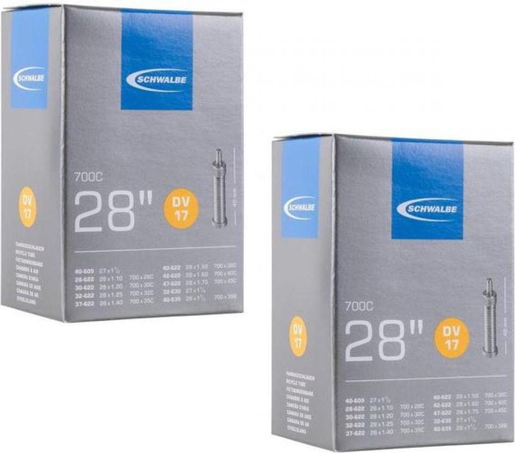Chambre à air Schwalbe 2x DV17 (28/47-622/635) Image du produit 