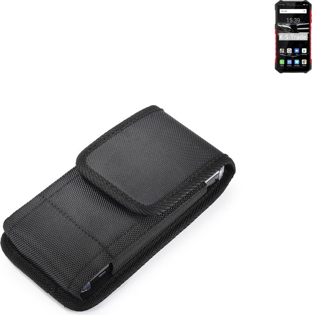 Holster Gürteltasche kompatibel mit Ulefone Armor 6E Holster Gürtel Tasche wasserabweisend Handy Hülle Schutz Hülle Outdoor schwarz K-S-Trade