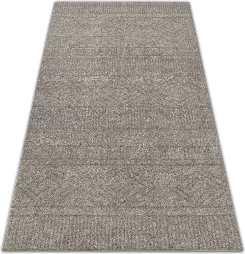 Tapis SOFT 8040 AZTÉQUE BOHO Crème Beige Clair 120x170 cm - Confort