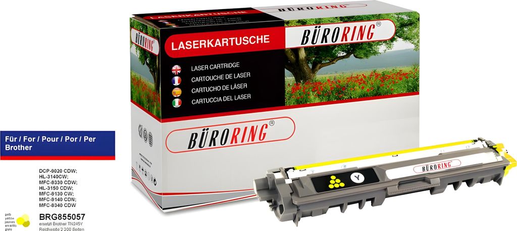 Toner TN-245Y yellow für Brother DCP-9020CDW, HL-3140cw, HL-3150CDW,