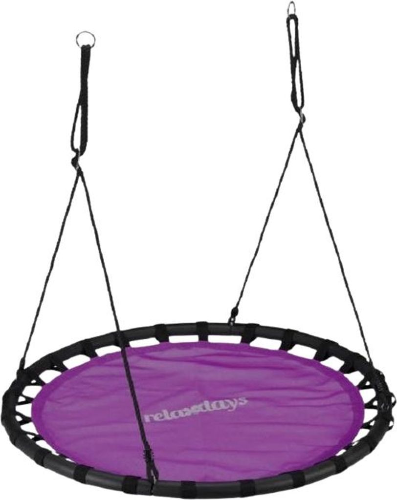 Robuste Outdoor-Schaukel für 2 Kinder, 120 cm, aus Stoff mit Schaumstoffkanten