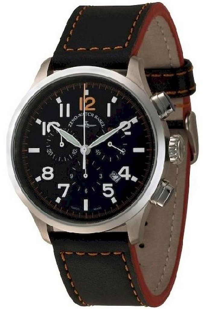 Zeno-Watch - Armbanduhr - Herren - Retro Tre Pilot Chrono - 6302-5030Q-a15