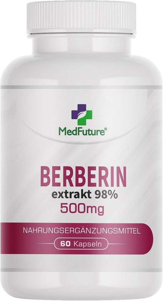 MedFuture Berberin Normalzucker 60 Kapseln Produktbild 