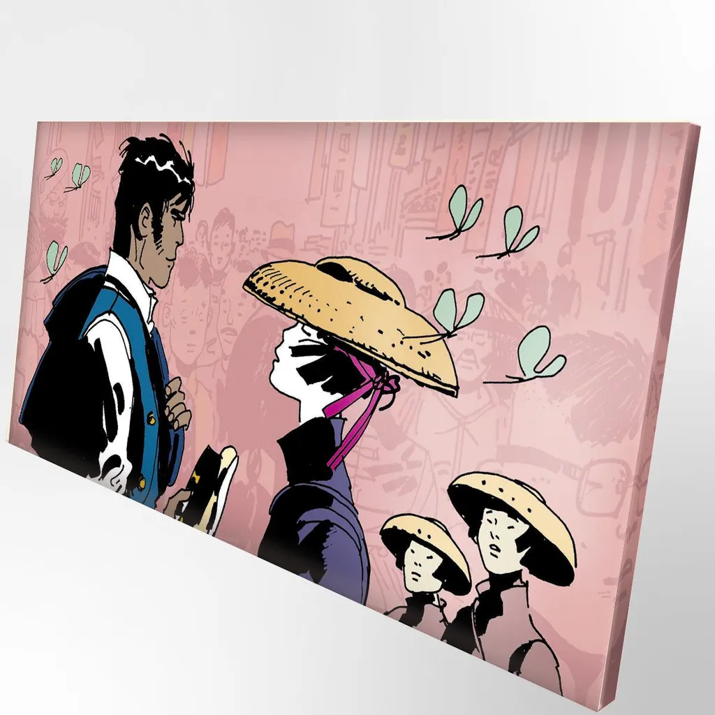Tableau Corto Maltese 100x50 cm Idéal pour Salon ou Bureau d'Architecte
