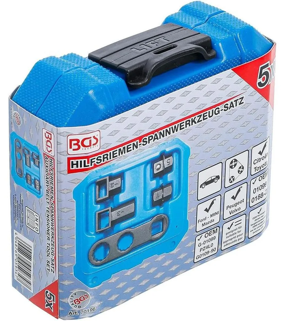 Clé pour Tendeur de Courroie d'Accessoire Multi-Marques D-Work