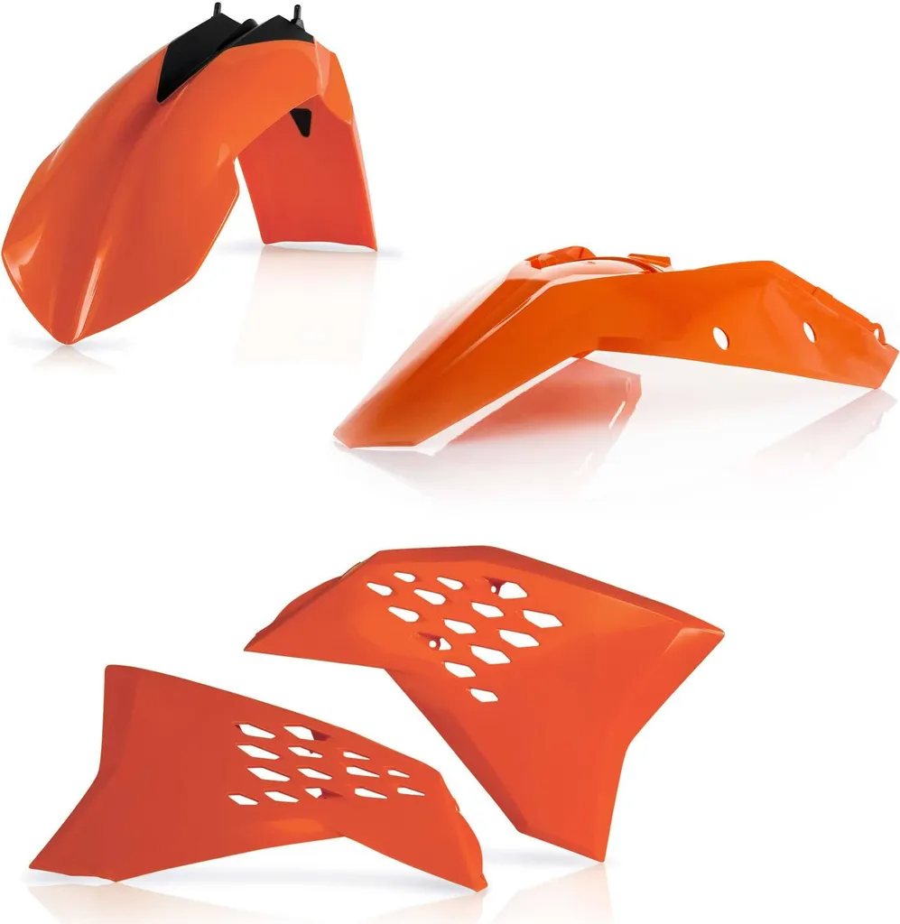Kit plastique orange Acerbis 4 pièces haute résistance pour KTM