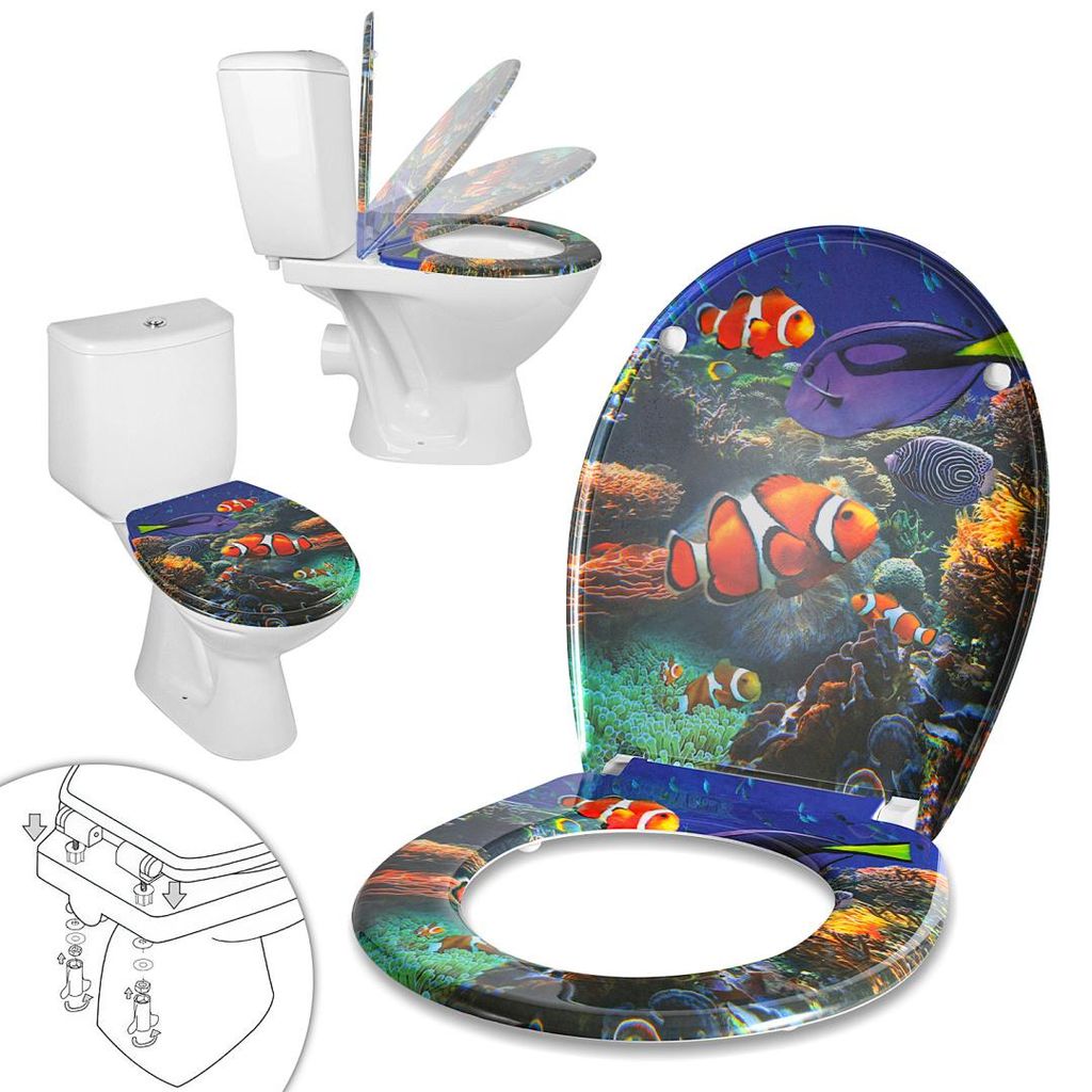 Vigevee Toiletdeksel, WC-zitting, "klobrille" met Productafbeelding 
