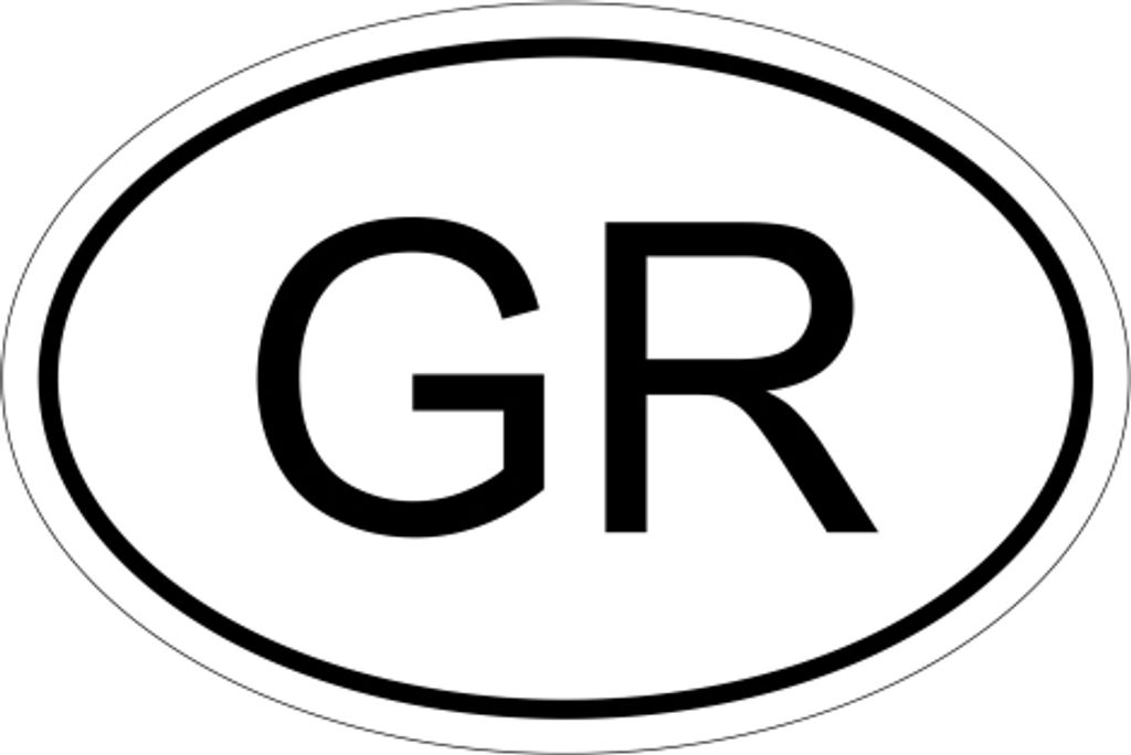 Kiwistar - Autoaufkleber - 10x6,6 cm - außen klebend - Griechenland GR 10 x 6,6cm Autoaufkleber Sticker Aufkleber KFZ Flagge Fahne