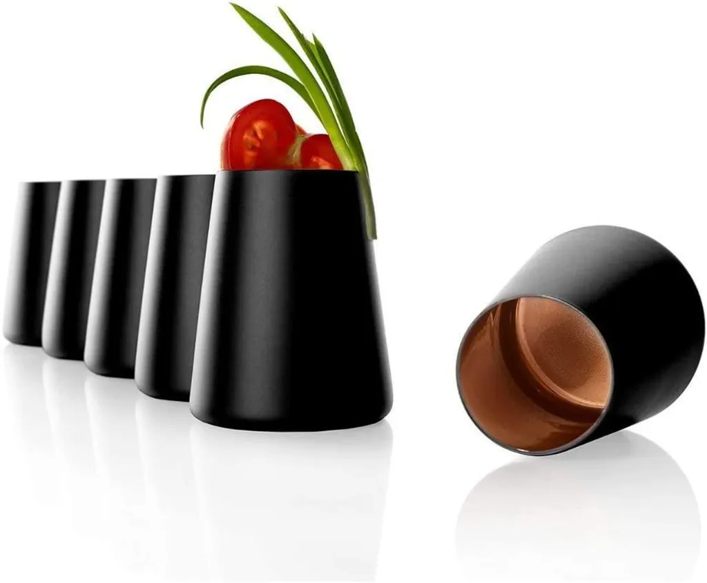 Set 6 Calici Moderni Stölzle Lausitz Power | Nero & Bronzo Chic